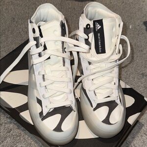 RARE FIND!!  Adidas Marimekko Black and White High-Tops